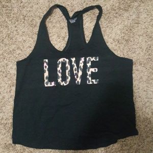 Leopard print love tank top